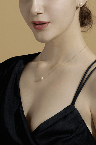 14K gold Akoya Pearl Necklace - Zaiyou Jewelry