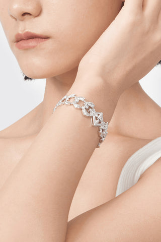 White Gold Lab Grown Diamonds High Jewelry Bracelet