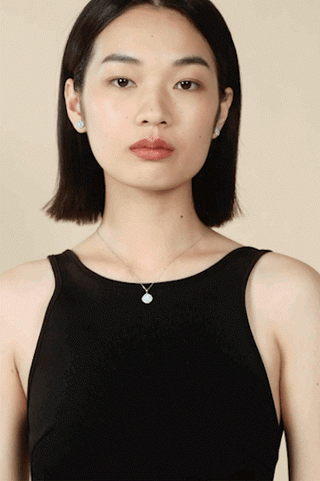 Lab Grown Diamond Classic Pendant in White Gold - Zaiyou Jewelry