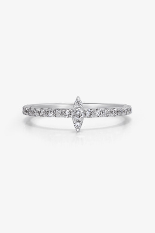 Lab Grown Diamond Marquise Ring(3/8 ct. tw.) - Zaiyou Jewelry