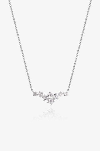 Lab Grown Diamond Necklace in Yellow/White Gold - Zaiyou Jewelry
