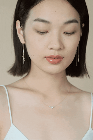 Lab Grown Diamond Necklace in Yellow/White Gold - Zaiyou Jewelry