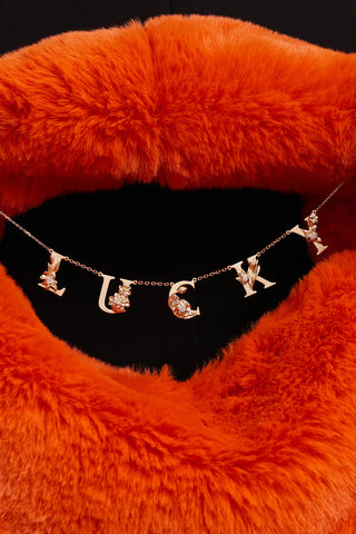 Customized Lab Diamond Alphabet Letter Necklace 18k gold plated vermeil-Zaiyou Jewelry