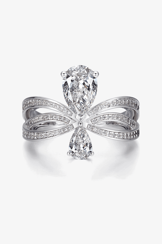 Lab Diamond Engagement Ring in White Gold - Eros - Zaiyou Jewelry