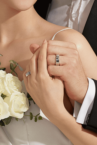 Lab Diamond Wedding Ring in White Gold - Apollo - Zaiyou Jewelry