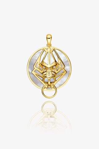 Lab Grown Diamond Chinese Zodiac Charm in Yellow Gold-Monkey Pendant