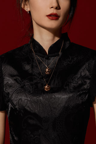 Lab Grown Diamond Chinese Zodiac Charm in Yellow Gold-Rat Pendant