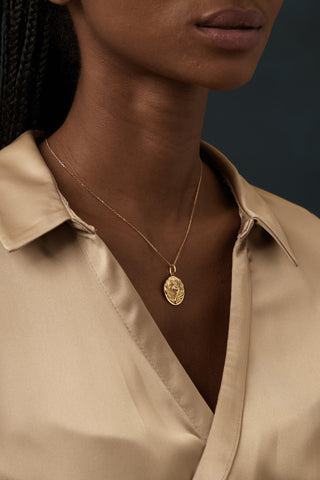Lab Grown Diamond Zodiac Charm in Yellow Gold - Gemini Pendant-Zaiyou Jewelry
