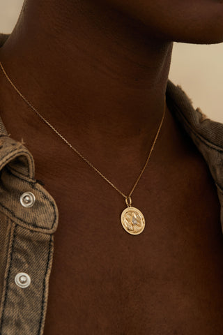 Lab Grown Diamond Zodiac Charm in Yellow Gold - Pisces Pendant-Zaiyou Jewelry