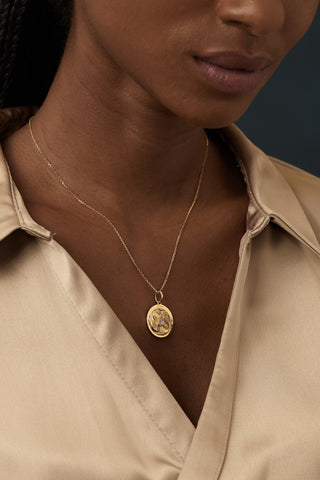 Lab Grown Diamond Zodiac Charm in Yellow Gold - Pisces Pendant-Zaiyou Jewelry