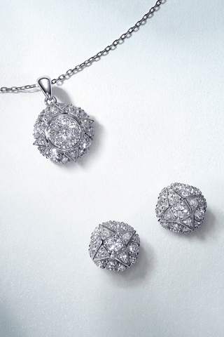 Lab Grown Diamond Classic Pendant in White Gold - Zaiyou Jewelry
