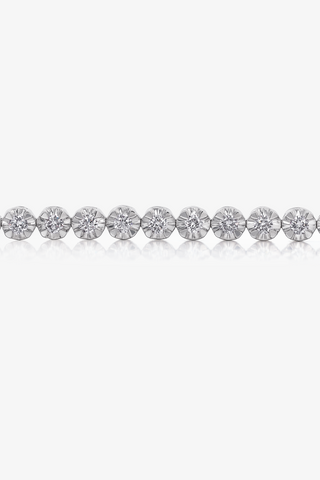 Lab Grown Diamond Bracelet in White Gold (1 9/10 ct. tw.) - Zaiyou Jewelry