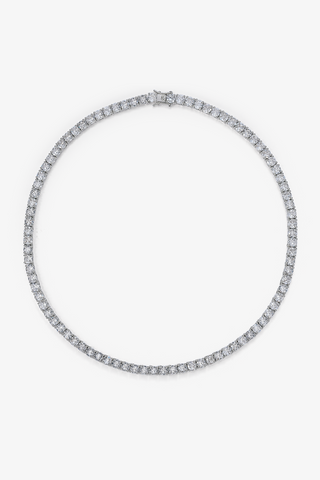 Lab Grown Diamond Tennis Necklace in Yellow/White Gold (38 2/3 ct. tw.) - Zaiyou Jewelry