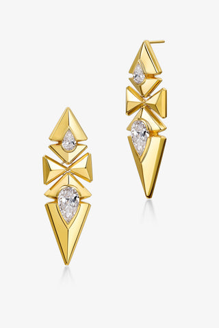 0.5CT+2.0CT PEAR-CUT LAB-GROWN DIAMOND PRISMATIC ALLURE EARRINGS IN 14K YELLOW GOLD