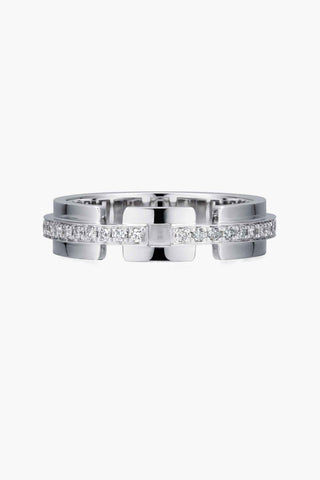 Lab Grown Diamond Band Wedding Ring in White Gold