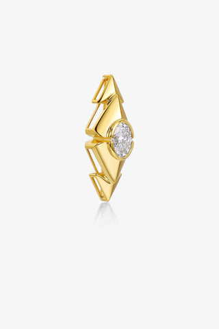 1.0CT OVAL-CUT LAB-GROWN DIAMOND PRISMATIC ALLURE PENDANT IN 14K YELLOW GOLD