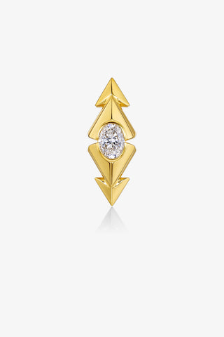 1.0CT OVAL-CUT LAB-GROWN DIAMOND PRISMATIC ALLURE PENDANT IN 14K YELLOW GOLD