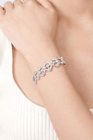 White Gold Lab Grown Diamonds High Jewelry Bracelet