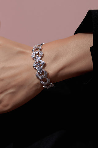 White Gold Lab Grown Diamonds High Jewelry Bracelet