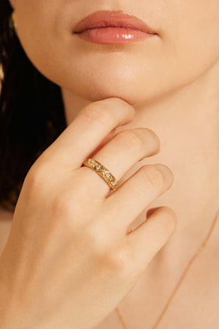 LAB-GROWN DIAMOND PRISMATIC ALLURE RING IN 14K YELLOW GOLD