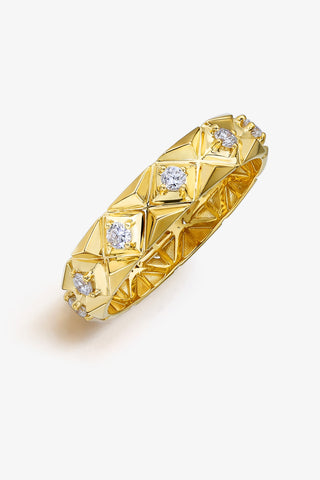 LAB-GROWN DIAMOND PRISMATIC ALLURE RING IN 14K YELLOW GOLD