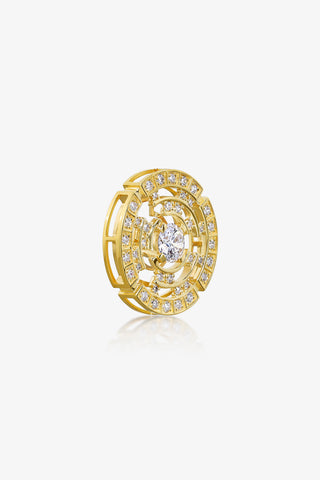MAZE CIRCULAR LAB-GROWN DIAMOND PENDANT IN GOLD