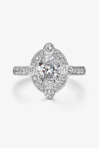 Lab Diamond  Engagement Ring in White Gold - Rhea