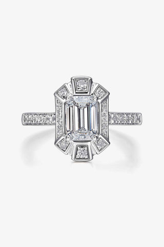 Lab Diamond  Engagement Ring in White Gold - Styx