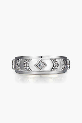 Lab Diamond Wedding Ring in White Gold - Hera