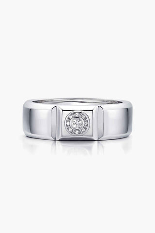 Lab Diamond Wedding Ring in White Gold - Apollo