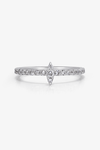 Lab Grown Diamond Marquise Ring(3/8 ct. tw.) - Zaiyou Jewelry