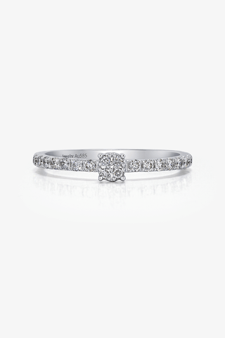 Lab Grown Diamond Quadrate Ring(1/3 ct. tw.) - Zaiyou Jewelry