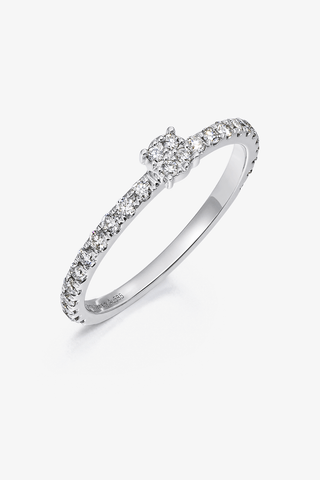 Lab Grown Diamond Quadrate Ring(1/3 ct. tw.) - Zaiyou Jewelry