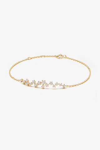 Lab Grown Diamond Bracelet in Yellow/White Gold - Zaiyou Jewelry