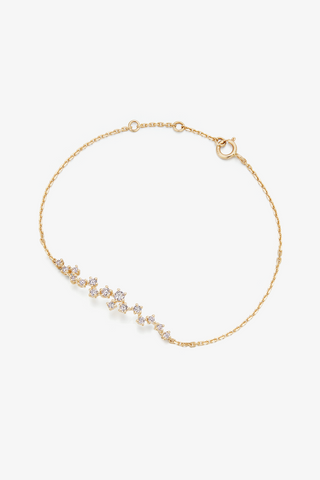 Lab Grown Diamond Bracelet in Yellow/White Gold - Zaiyou Jewelry