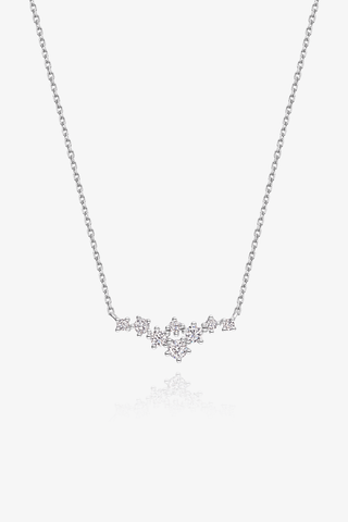 Lab Grown Diamond Necklace in Yellow/White Gold - Zaiyou Jewelry