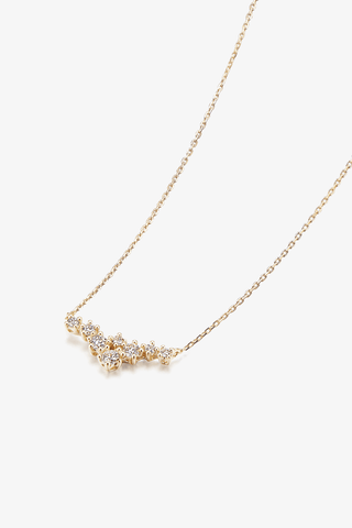 Lab Grown Diamond Necklace in Yellow/White Gold - Zaiyou Jewelry