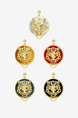 Lab Grown Diamond Chinese Zodiac Charm in Yellow Gold-Tiger Pendant