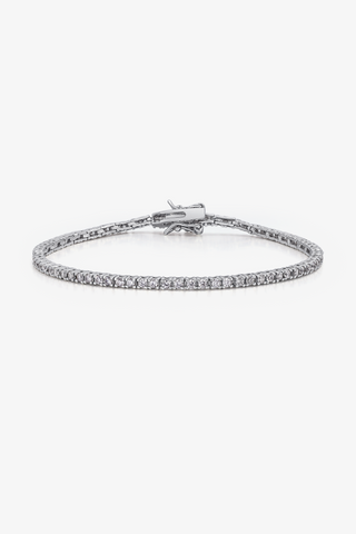 Lab Grown Diamond Tennis Bracelet in Yellow/White Gold (2 ct. tw.) - Zaiyou Jewelry