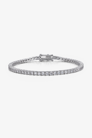 Lab Grown Diamond Tennis Bracelet in Yellow/White Gold (4 ct. tw.) - Zaiyou Jewelry