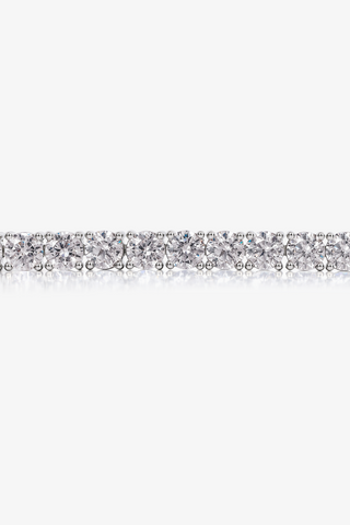 Lab Grown Diamond Tennis Bracelet in Yellow/White Gold (15 1/5 ct. tw.) - Zaiyou Jewelry