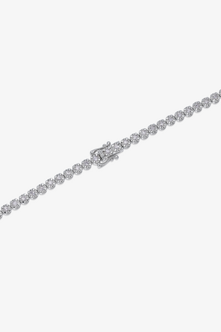 Lab Grown Diamond Tennis Necklace in White Gold (4 5/8 ct. tw.) - Zaiyou Jewelry