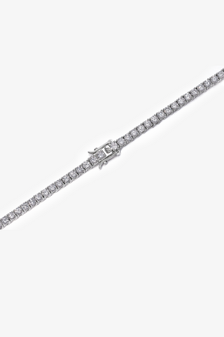 Lab Grown Diamond Tennis Necklace in Yellow/White Gold (14 1/2 ct. tw.) - Zaiyou Jewelry