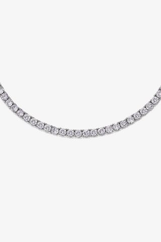 Lab Grown Diamond Tennis Necklace in Yellow/White Gold (23 9/10 ct. tw.) - Zaiyou Jewelry